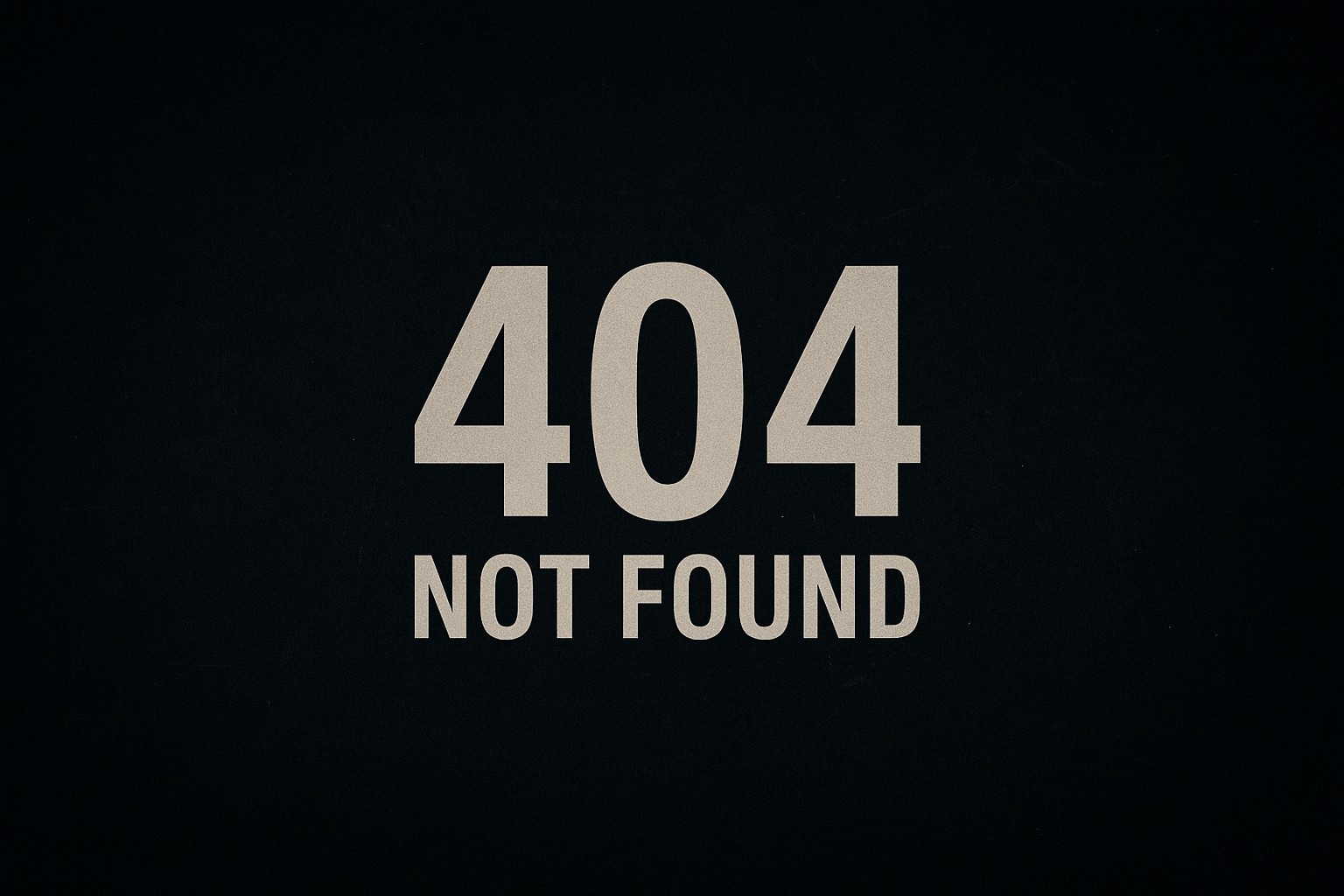 404 Not found